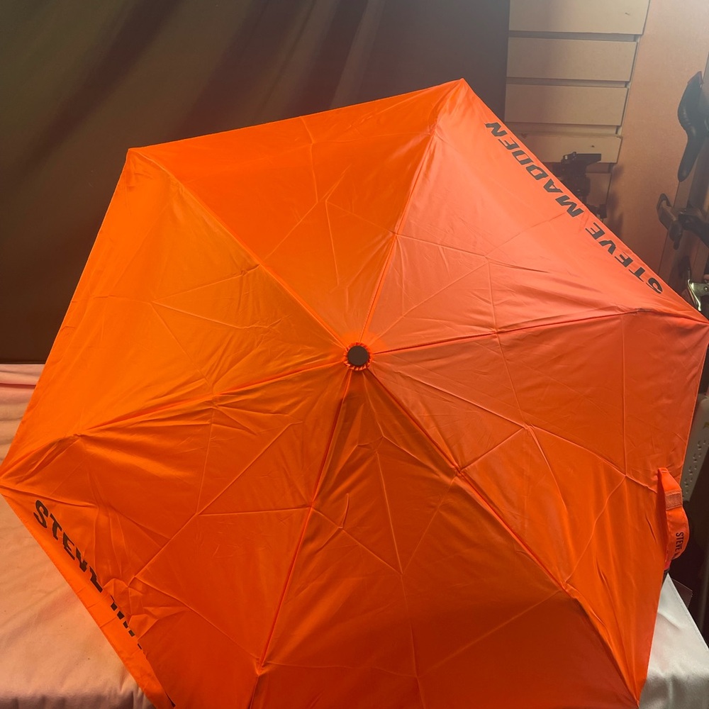 Steve Madden Vibrant Orange Umbrella.